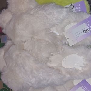 Womens Paris‎ crossband fur slippers 9/10